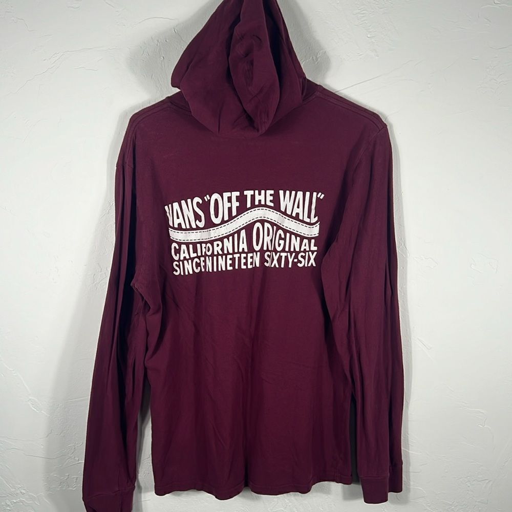 🔥 Vintage‎ VANS Off the Wall Hoodie Lightweight Sweatshirt Skateboard -Men Sz M